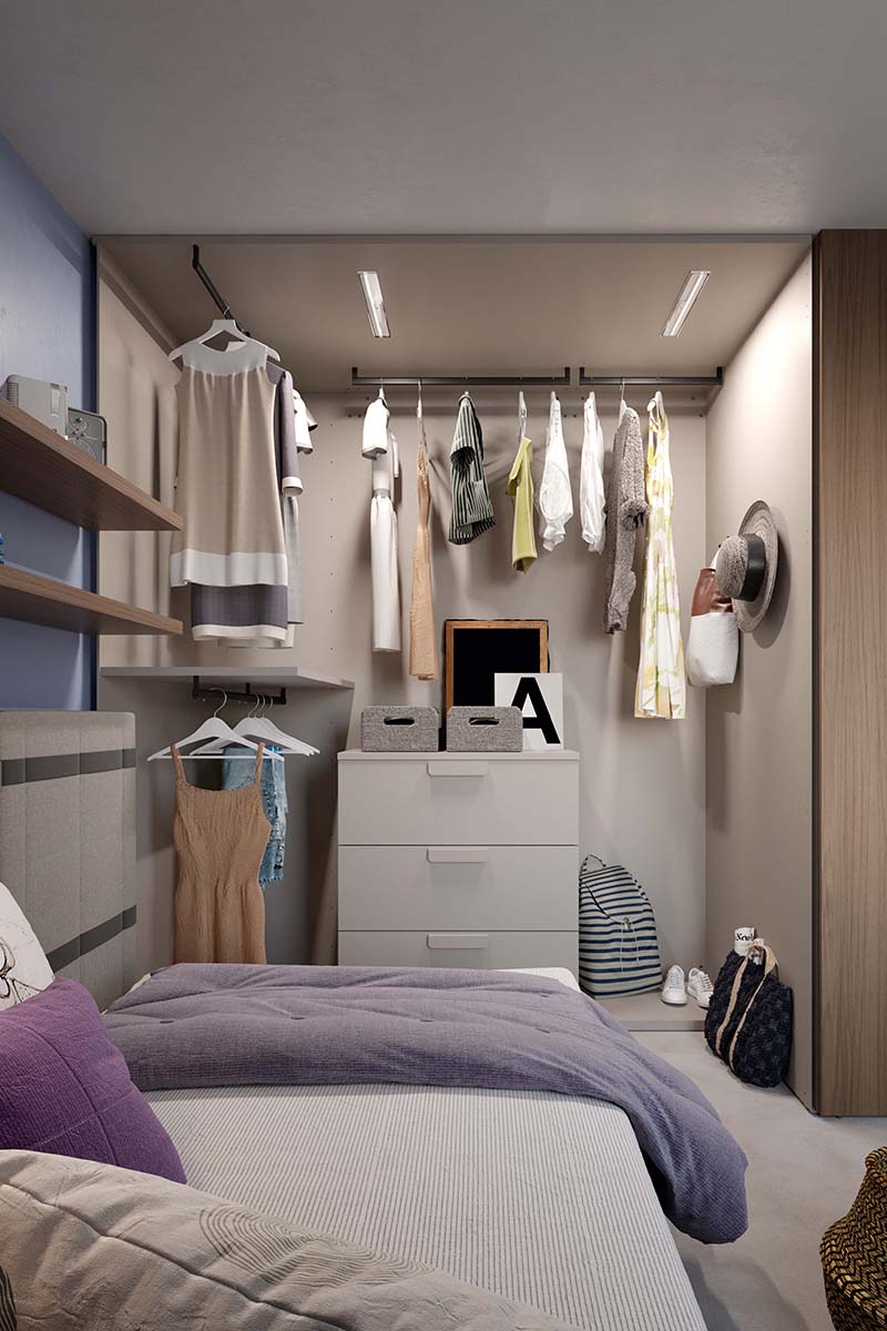 Come organizzare al meglio l'armadio della camera da letto